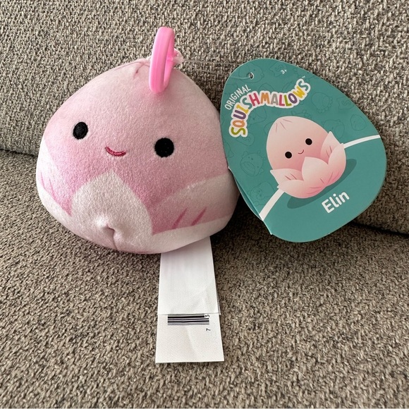 Nwt 🪷 🌸 3" Elin Lotus Flower Clip Squishmallow HTF - Picture 2 of 3